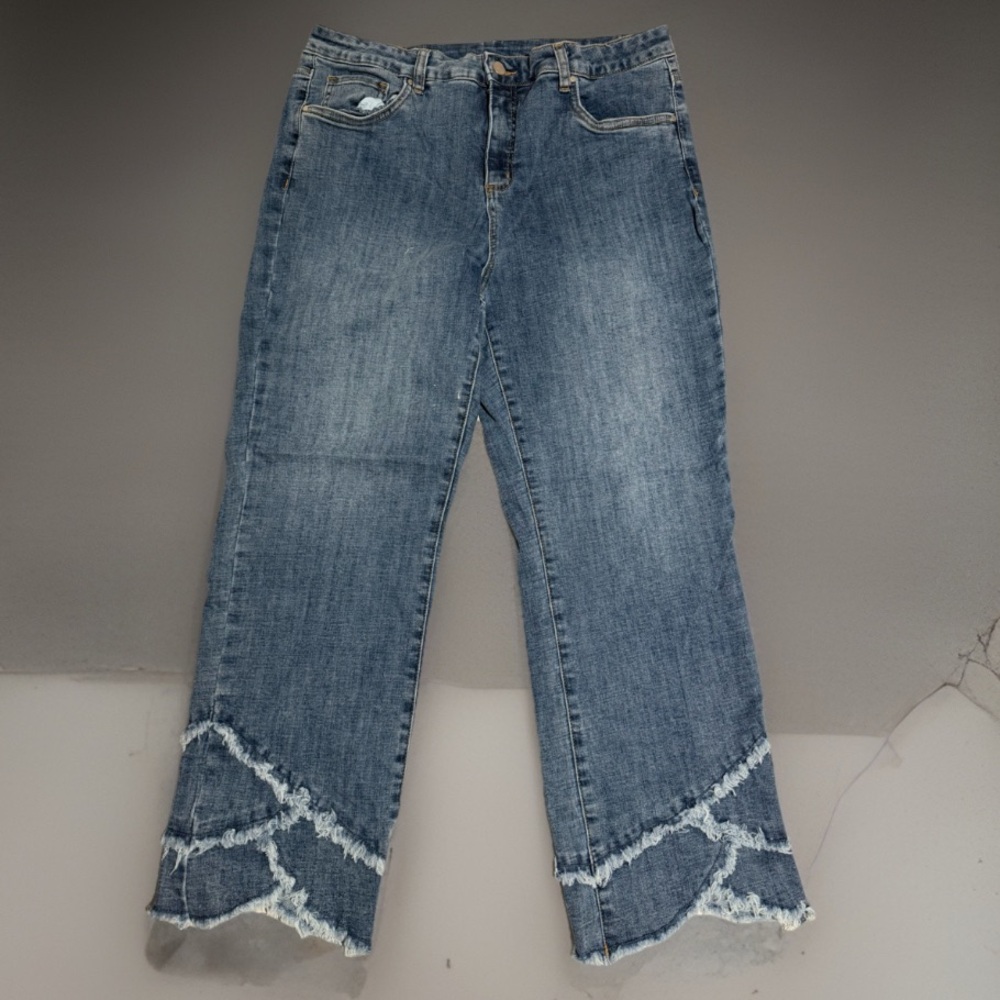 drapers and damons Denim Blue Jeans w/ Ankle‎ Design, Women's Large #436